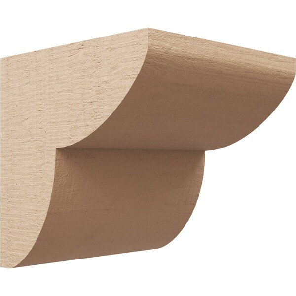 Ekena Millwork 11"W x 11"D x 11"H Wide Crestline Rough Cedar Woodgrain TimberThane Corbel, Primed Tan CORUR11X11X11CRERCPR - main